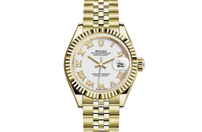 replica Rolex Lady-Datejust Oyster 28 mm oro giallo Quadrante bianco M279178-0030