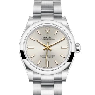 replica Rolex Oyster Perpetual 31 Oyster 31 mm Oystersteel Quadrante argento M277200-0001