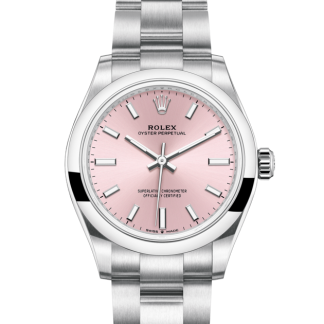 replica Rolex Oyster Perpetual 31 Oyster 31 mm Oystersteel Quadrante rosa M277200-0004