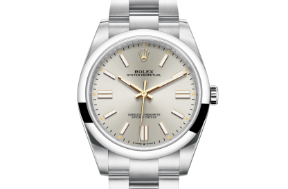 replica Rolex Oyster Perpetual 41 Oyster 41 mm Oystersteel Quadrante argento M124300-0001