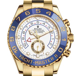 replica Rolex Yacht-Master II Oyster 44 mm oro giallo Quadrante bianco M116688-0002