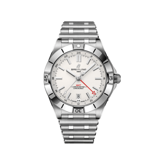 replica breitling Chronomat Automatic GMT 40 Acciaio inossidabile Bianco A32398101A1A1