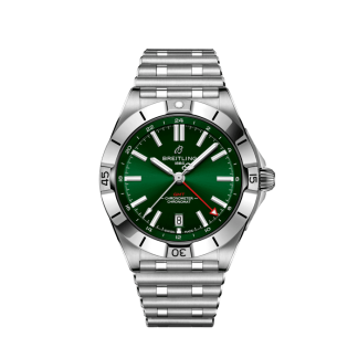 replica breitling Chronomat Automatic GMT 40 Acciaio inossidabile Verde A32398101L1A1